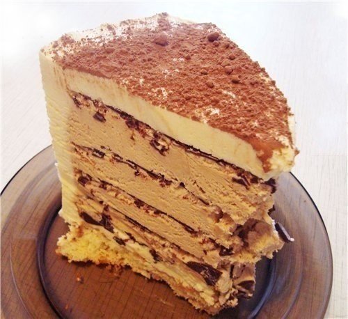 Торт БЕЗ ДУХОВКИ «Кофе с шоколадом» 