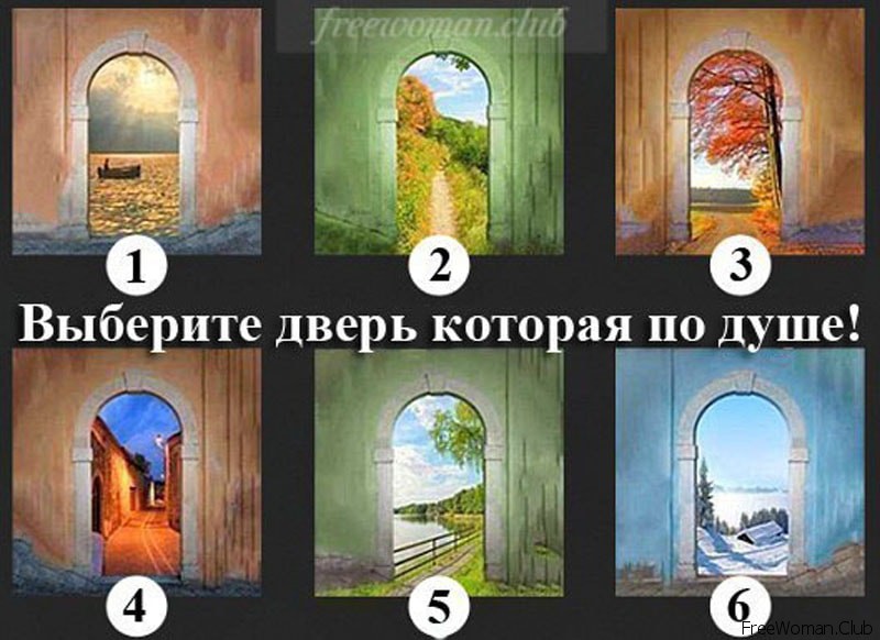 Тест выбери дверь